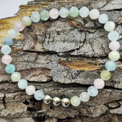 armband morganit kugeln