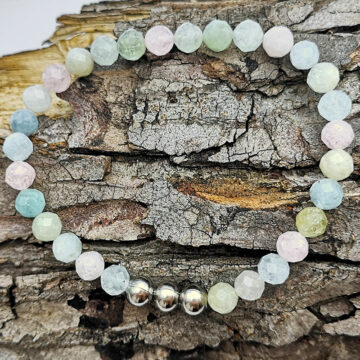 armband morganit kugeln
