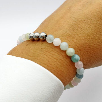 armband morganit kugeln – Bild 3