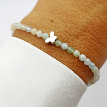 armband morganit schmetterling – Bild 3