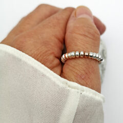 ring hämatit silber rosé