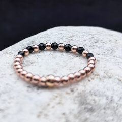 ring hämatit gold mit onyx