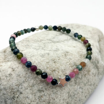 armband turmalin mit hämatit stern – Bild 3