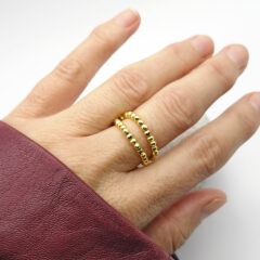 ring hämatit gold