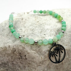 armband chrysopras mit palmen