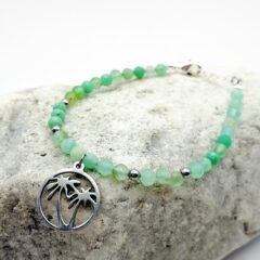 armband chrysopras mit palmen