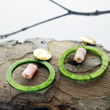 Ohrring-Resin-grün-pinkopal1