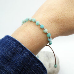 armband amazonit würfel