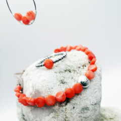 armband bambus koralle