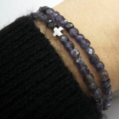 armband iolith mit kreuz